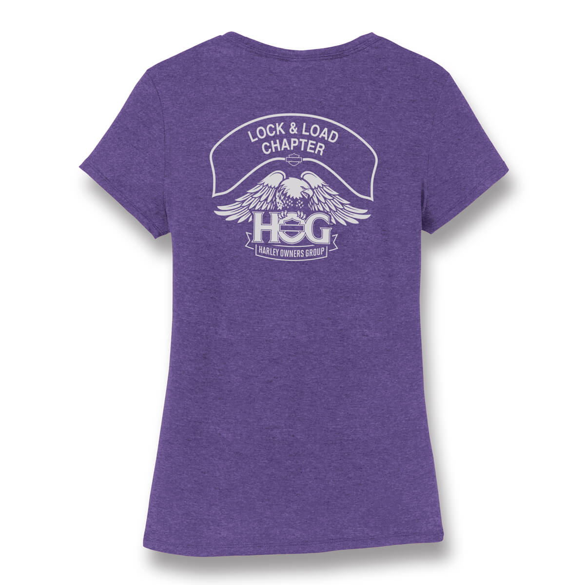 Women's Purple Frost Crewneck Chapter T-Shirt Norscot HOG Store